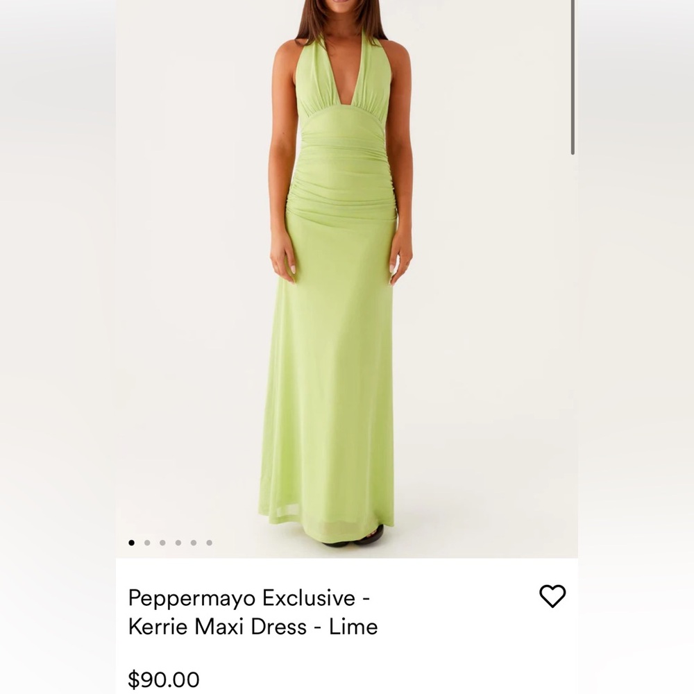 Peppermayo Lime Maxi Dress